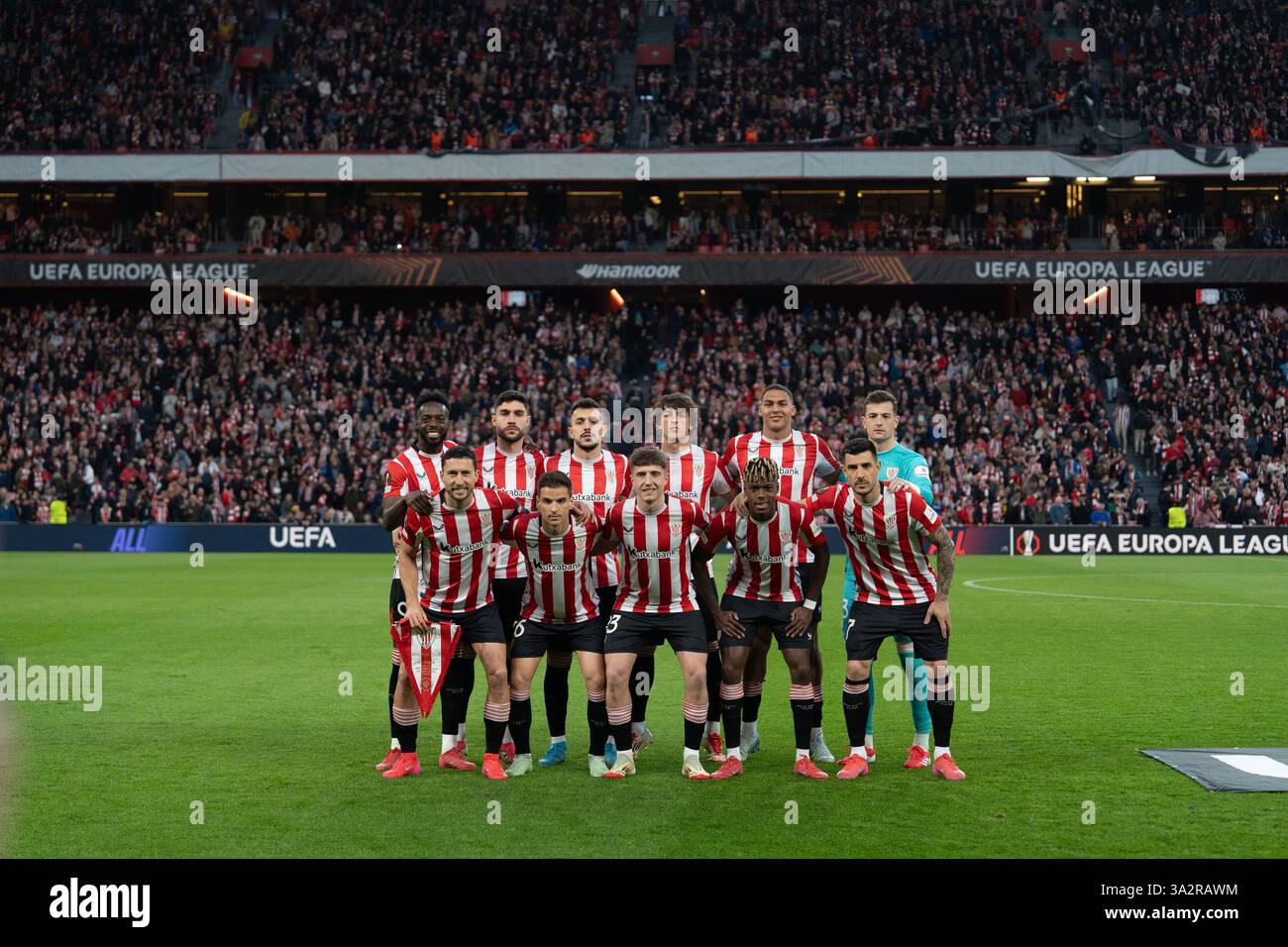 Bilbao, Spain, March 13th 2025 Athletic de Bilbao starting eleven ...