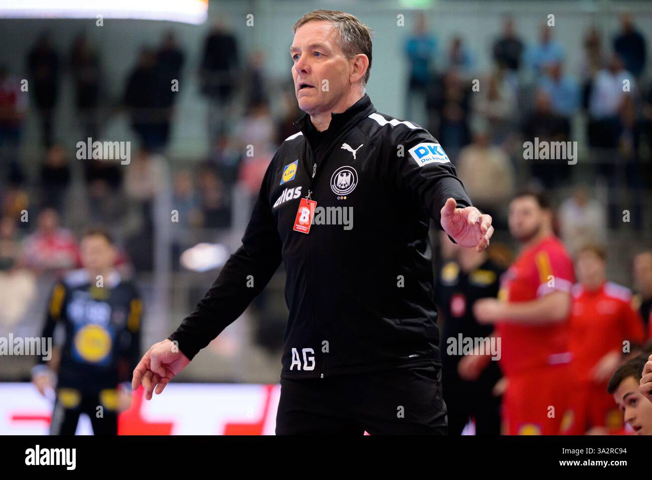 13 March 2025, Austria, Wien Handball European Championship Qualification, Austria Germany