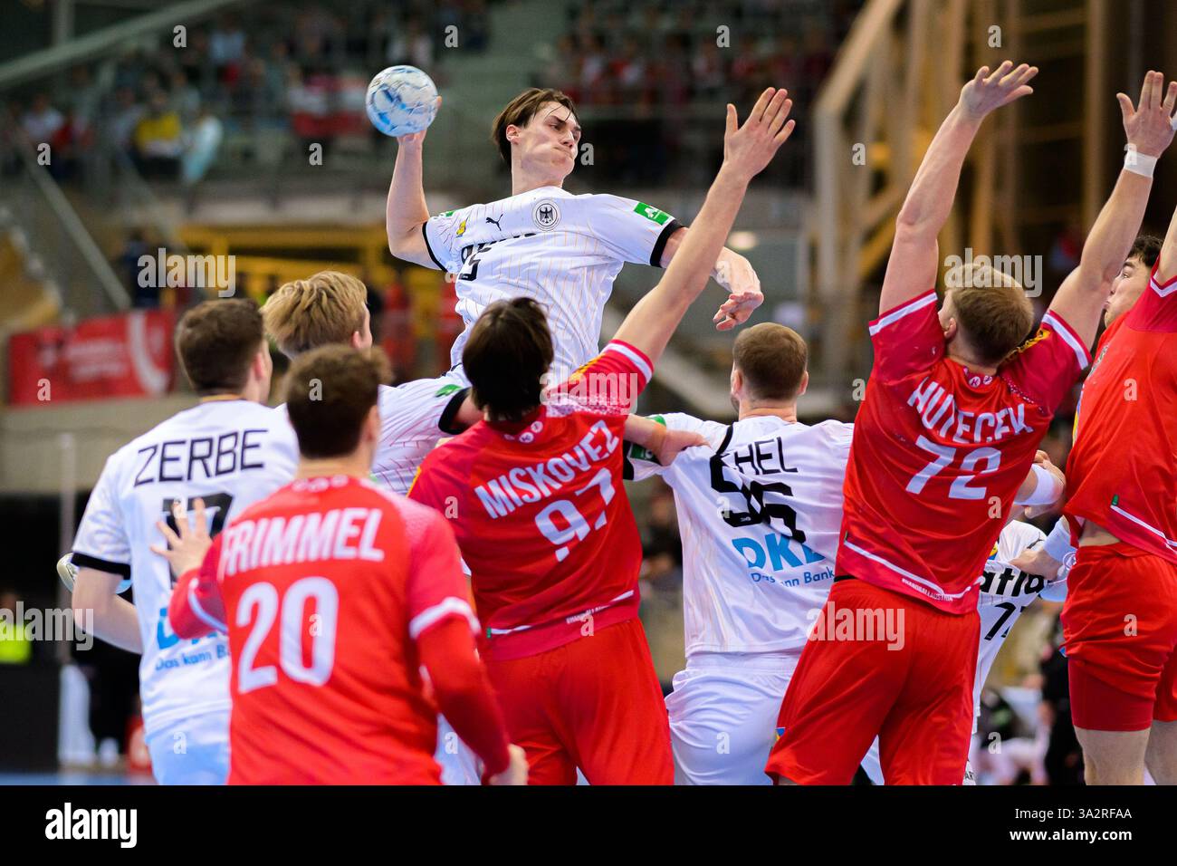 13 March 2025, Austria, Wien Handball European Championship Qualification, Austria Germany