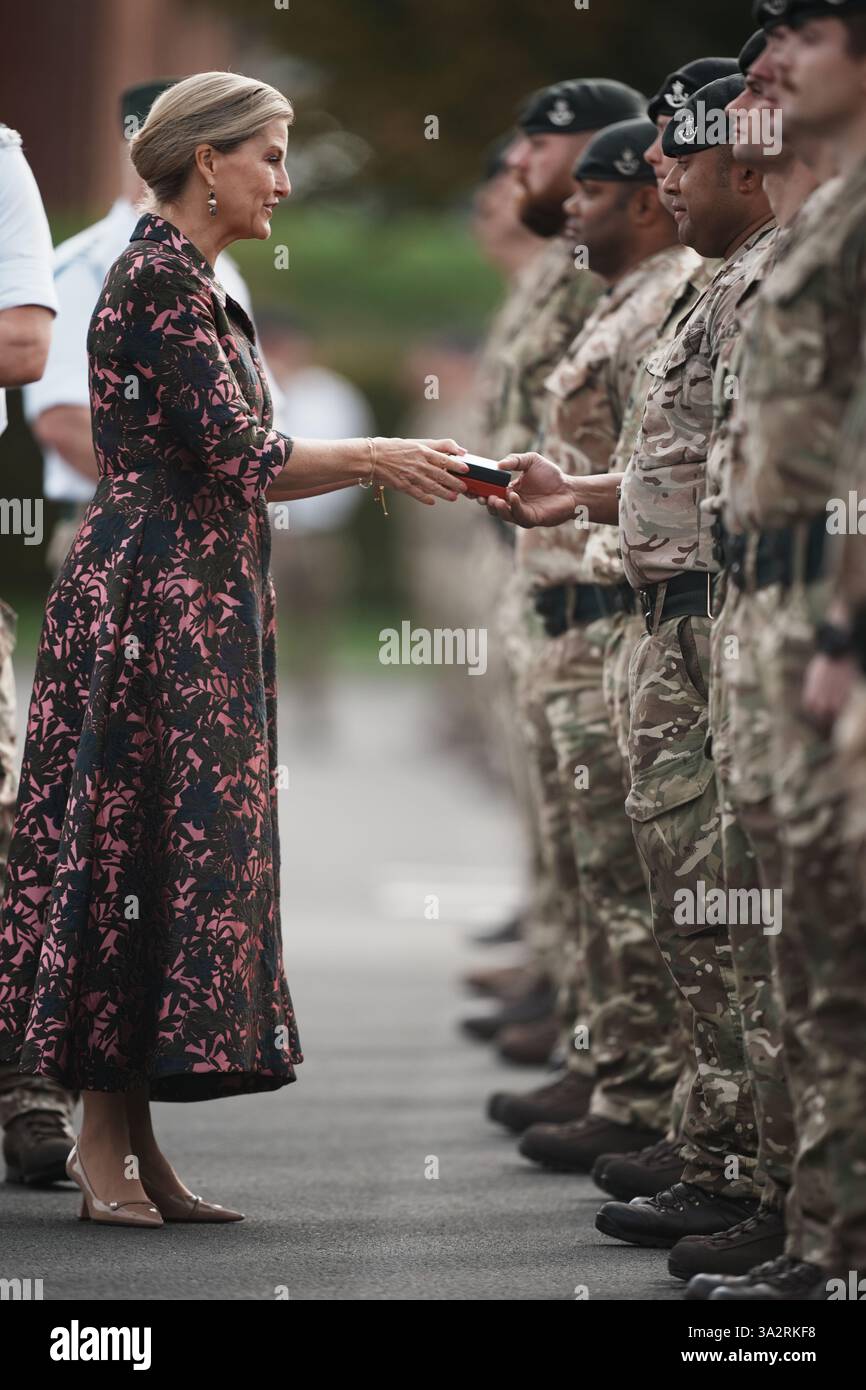 The Duchess of Edinburgh, in her role as Royal Colonel, 5th Battalion ...