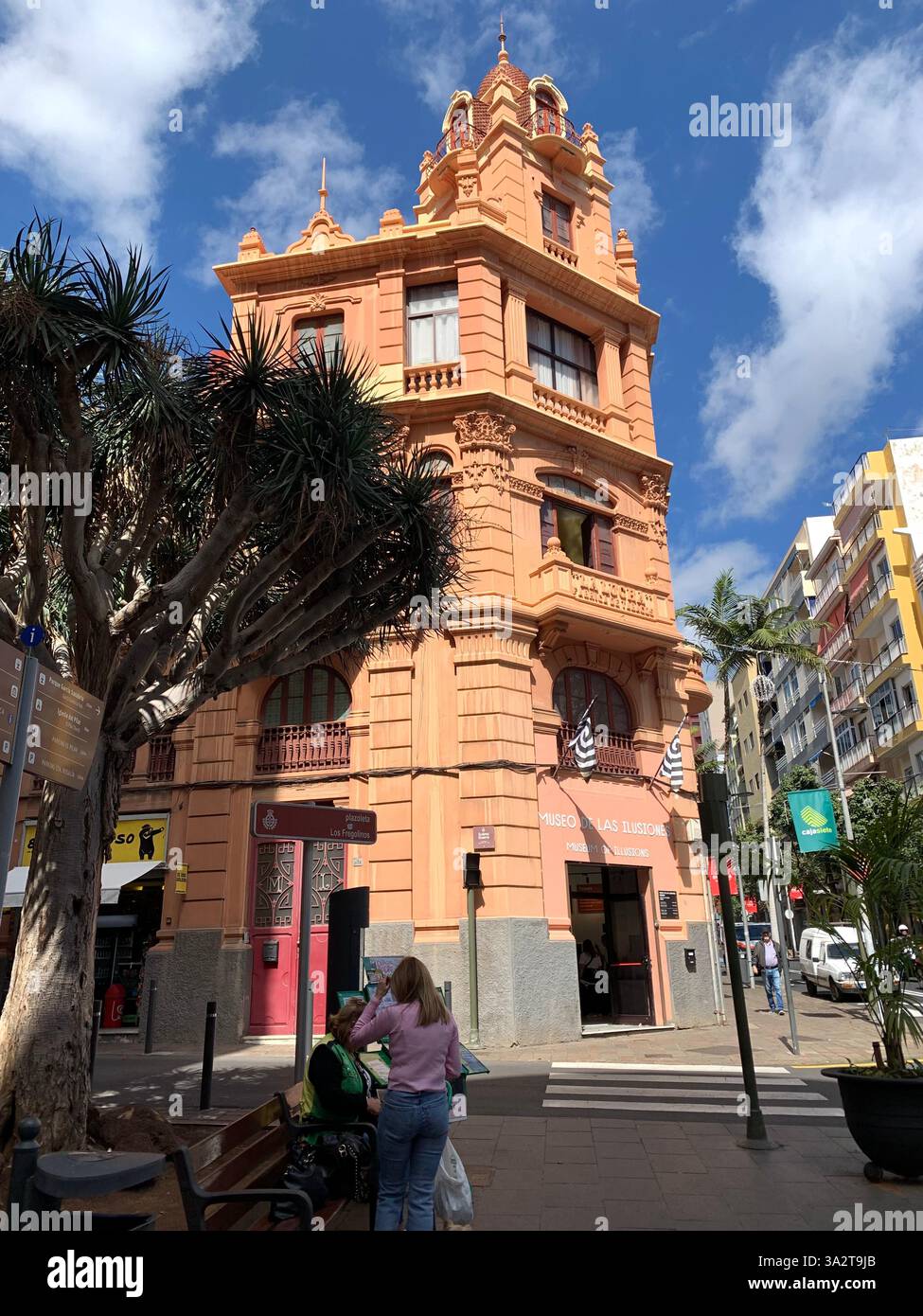 Tenerife Carnival Canary Islands Spain weather hot sunny people happy friendly drink drinking style type tourism tourists restaurant food eating out - Smartphone Captured Stock Image