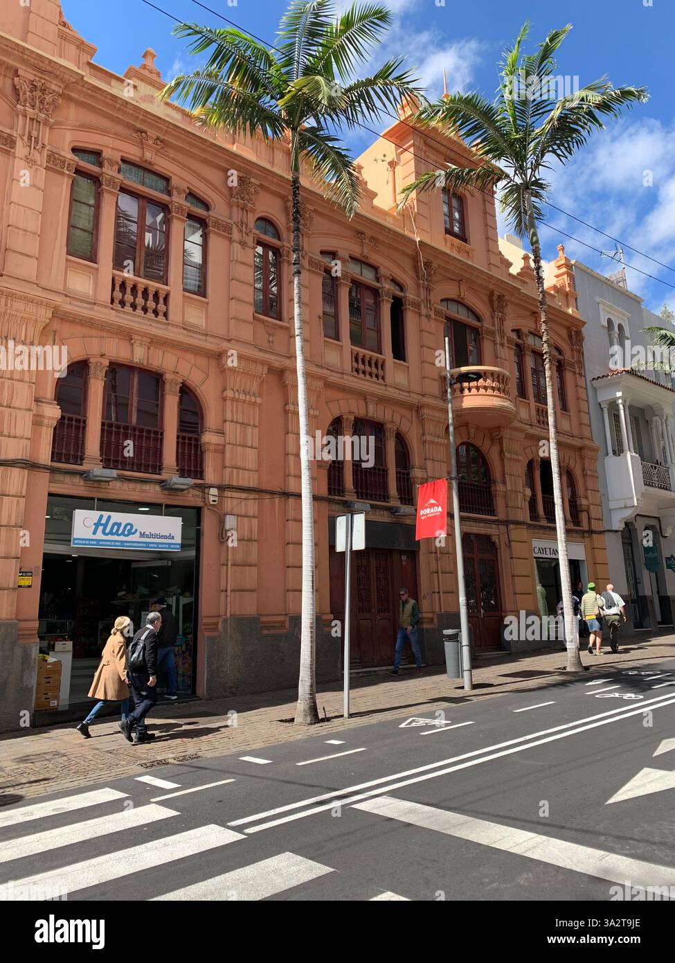 Tenerife Carnival Canary Islands Spain weather hot sunny people happy friendly drink drinking style type tourism tourists restaurant food eating out - Smartphone Captured Stock Image