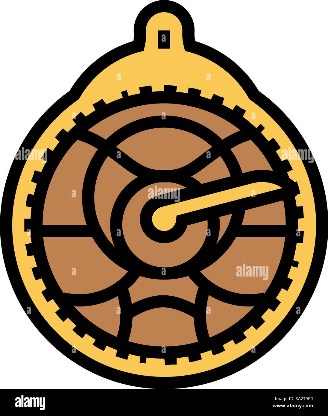 astrolabe geographical discoveries color icon vector illustration Stock ...