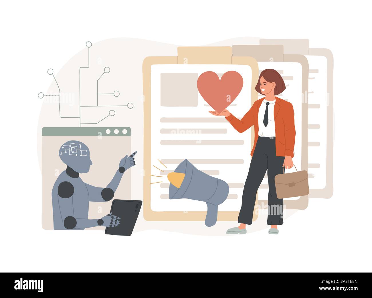 AI-Analyzed Advocacy Campaigns abstract concept vector illustration ...