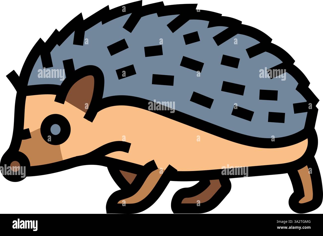 hedgehog pet home color icon vector illustration Stock Vector Image ...