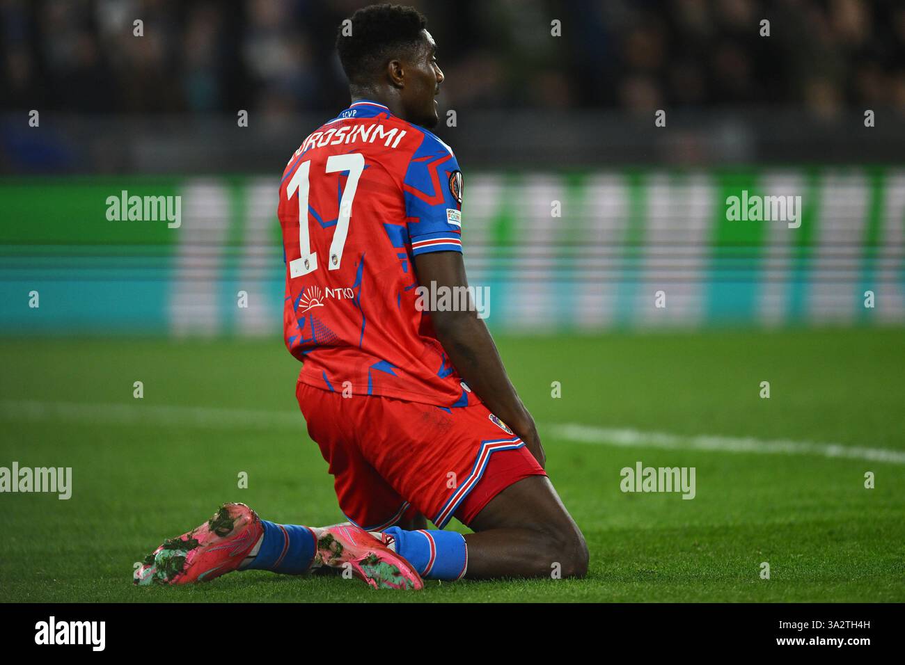 Rafiu Durosinmi of F.C. Viktoria Plzeň participates in the 2024/25 UEFA ...
