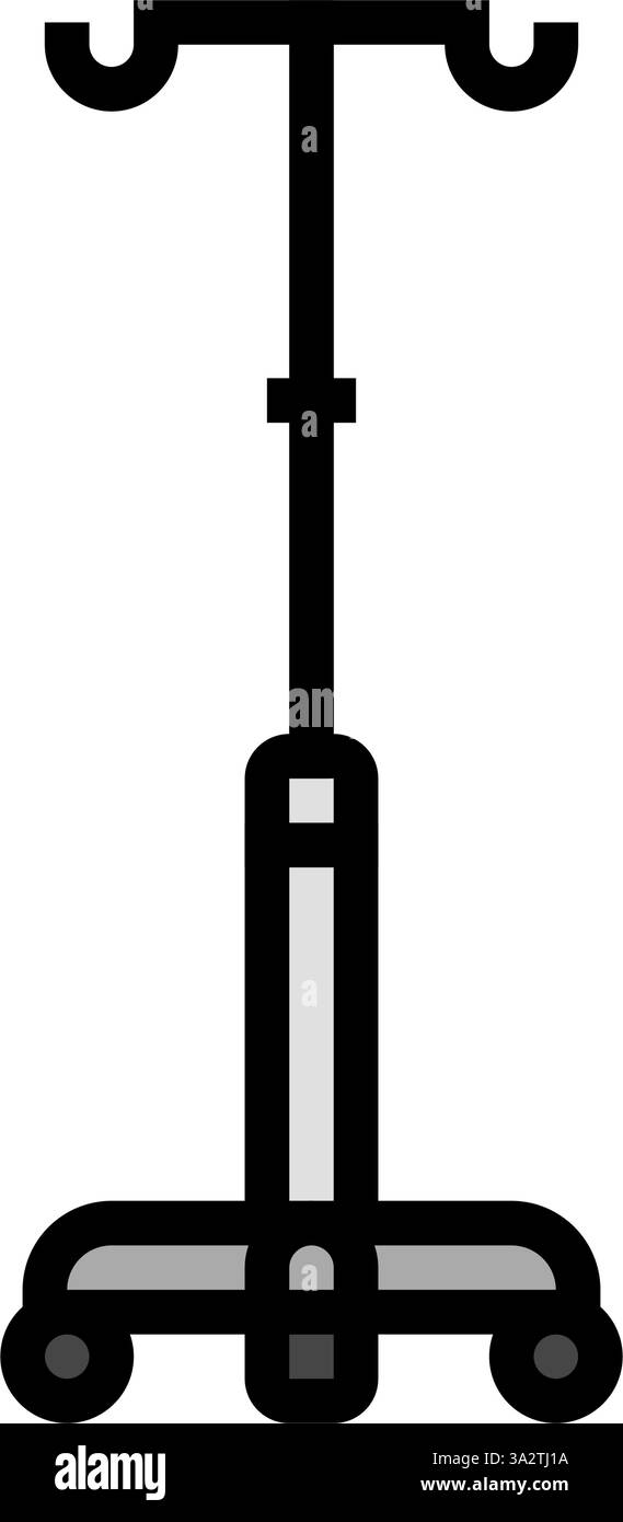 iv drip stand surgeon color icon vector illustration Stock Vector Image ...