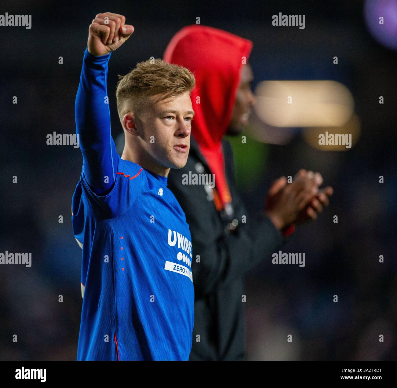 Ibrox Stadium, Glasgow, UK. 13th Mar, 2025. UEFA Europa League Last 16 ...