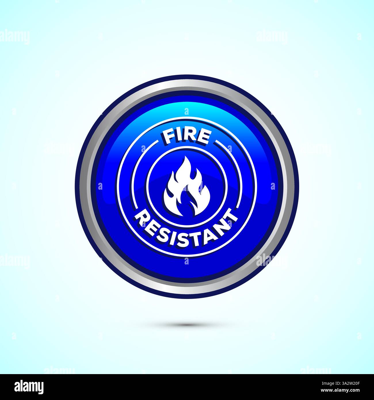 Fire resistant icon design illustration, Fire flame protection sign ...
