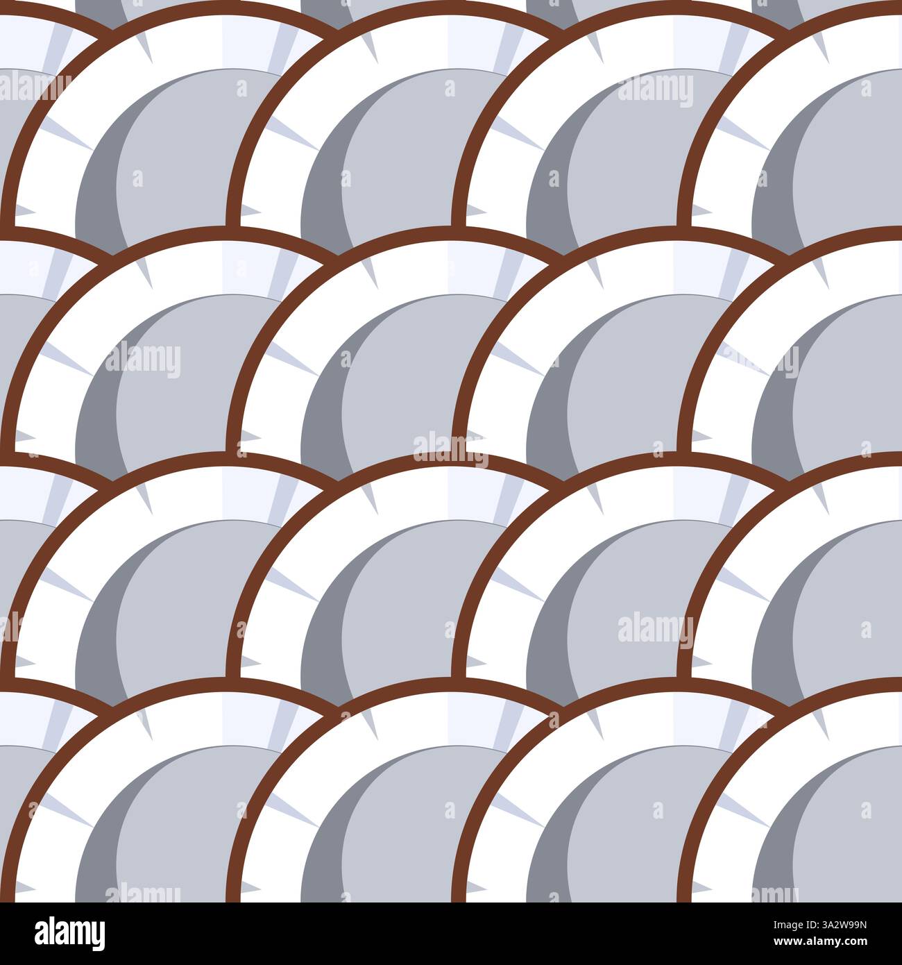 Coconut cut tropical fruit seamless pattern vector illustration Stock Vector