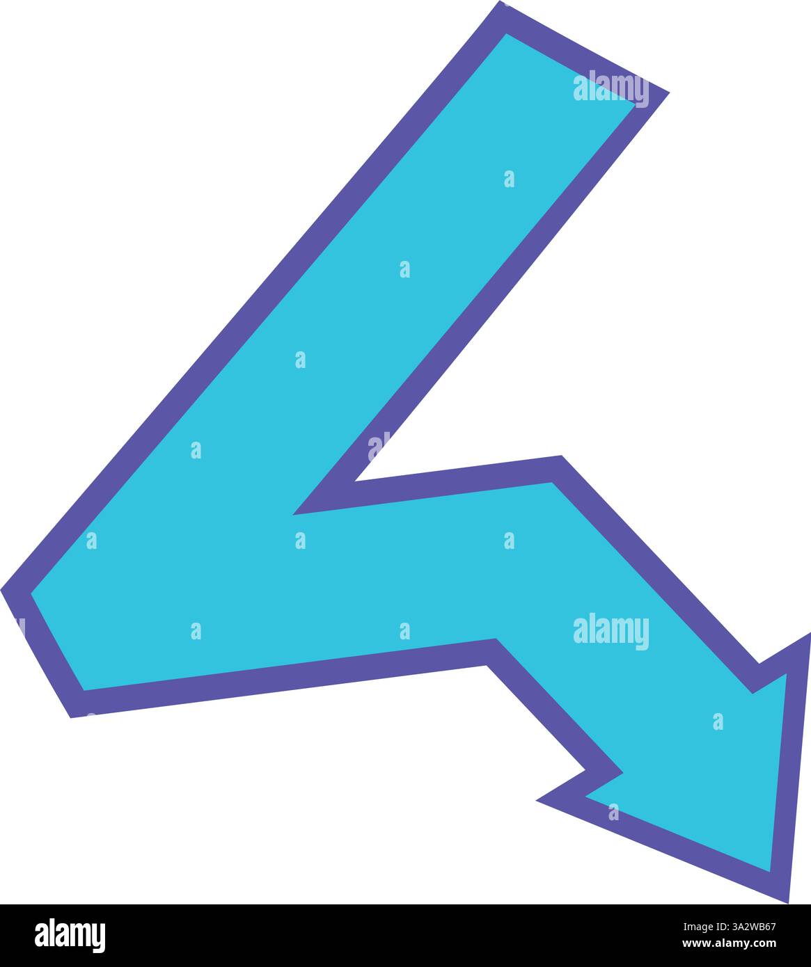 Sharp right turn sign Stock Vector Images - Alamy