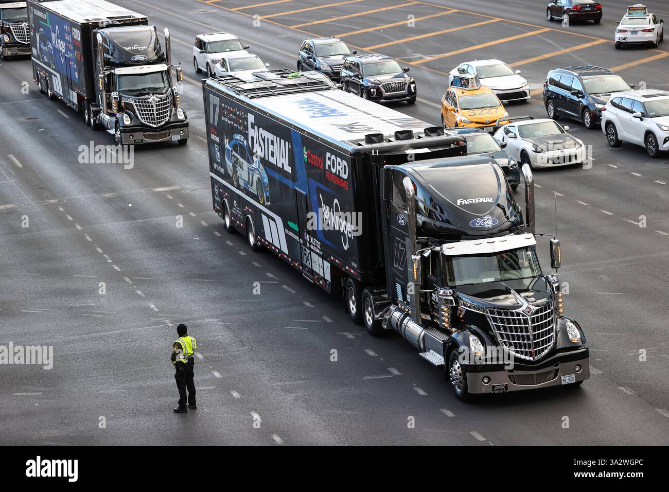 LAS VEGAS, NV - MARCH 13: The hauler of Chris Buescher (#17 RFK Racing ...