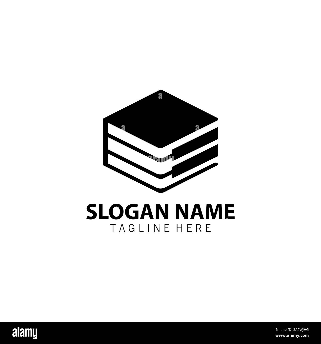 book piano logo design vector Stock Vector