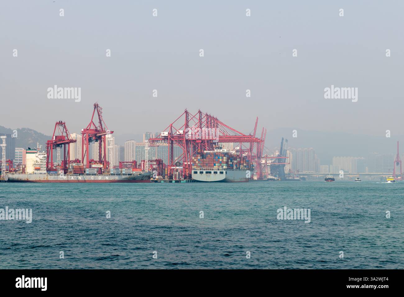 Hong Kong. China- 02.18.2025. A general exterior view of a section of ...