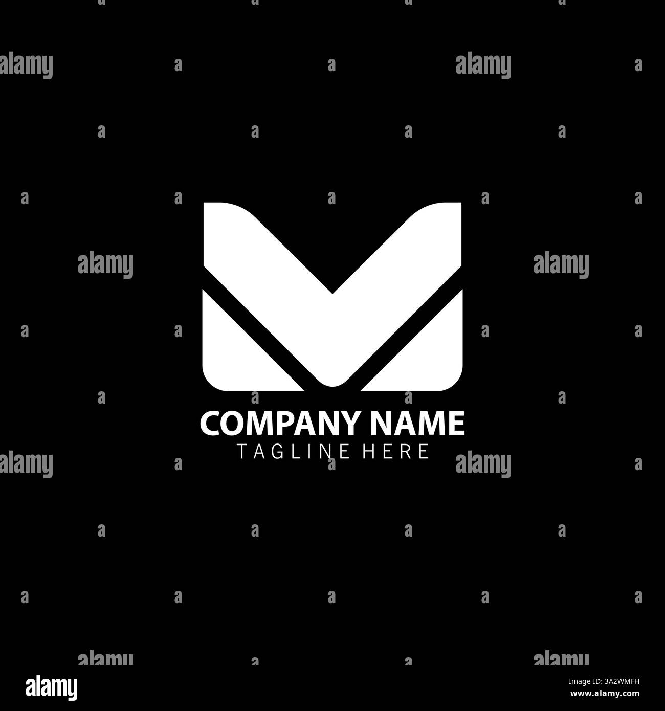 initial letter VM MV logo design vector Stock Vector Image & Art - Alamy
