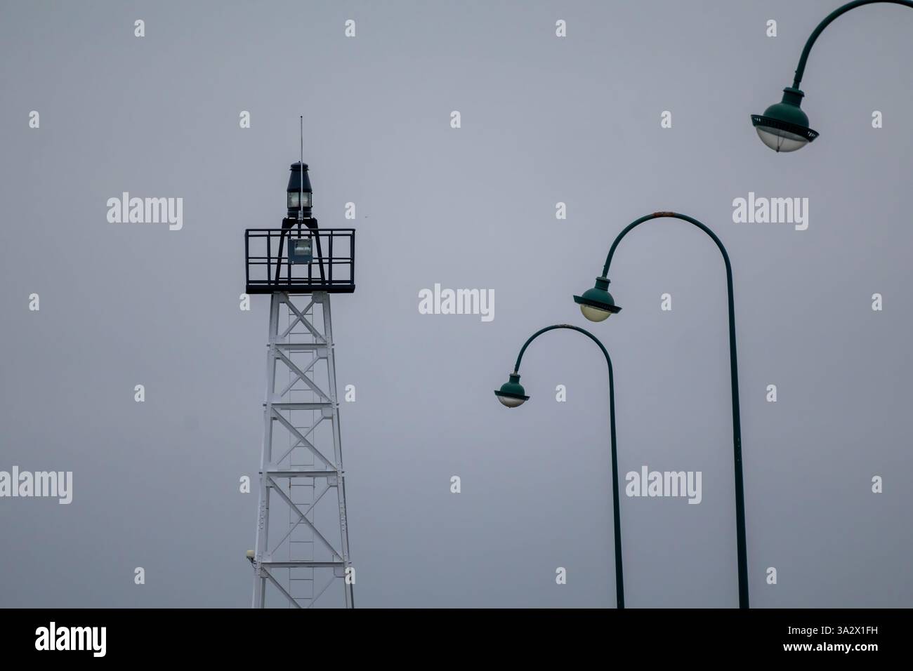 street lamp on a white background Stock Photo