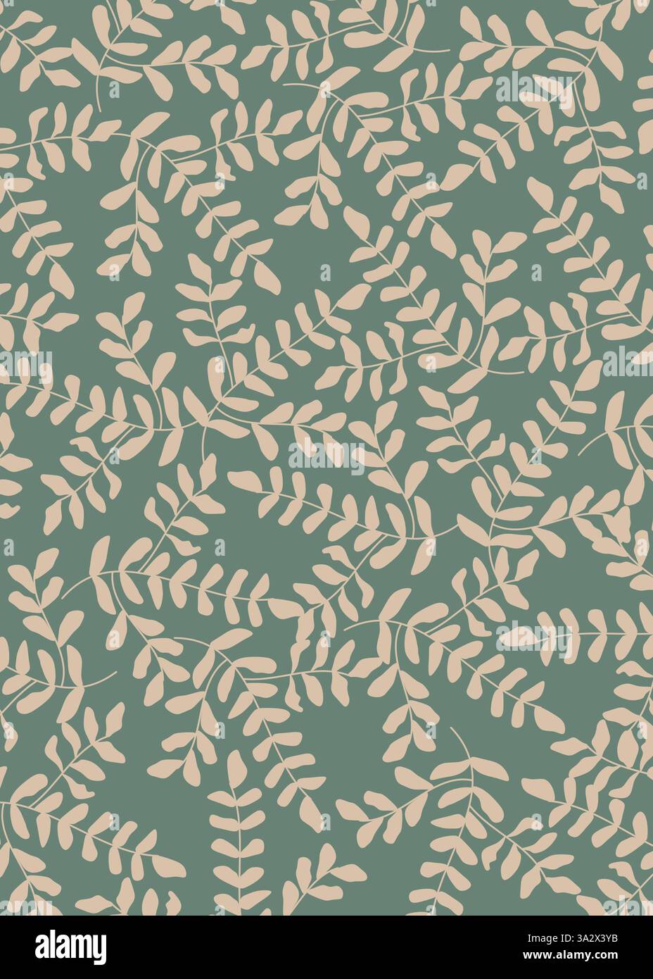 Floral pattern organic hand drawn abstract textured background Stock Vector