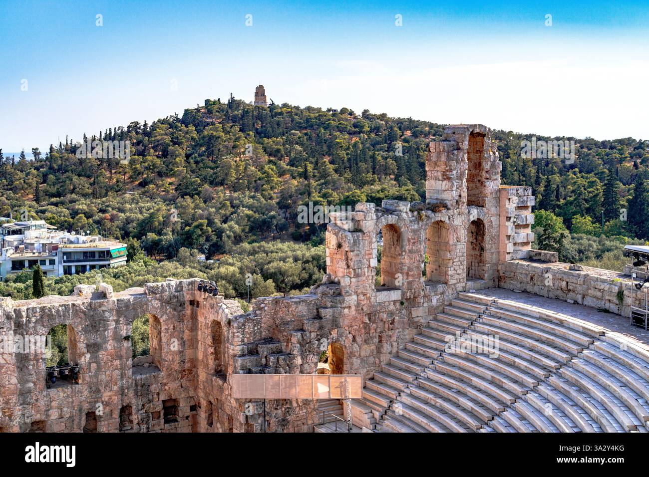 Odeon of Herodes Atticus, Acropolis, Athens Stock Photo
