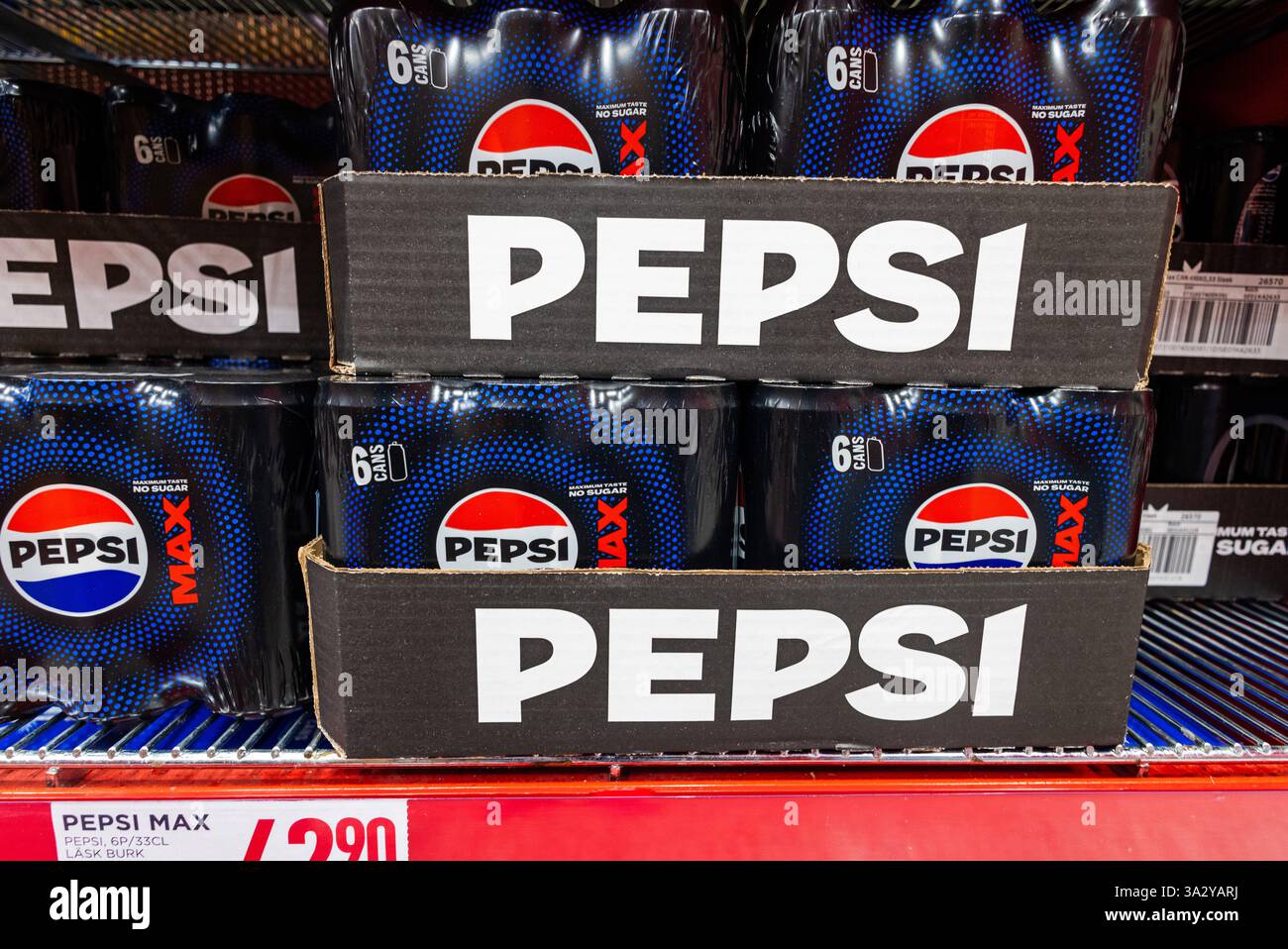 Signs and symbols, American brands, Pepsi from PepsiCo. Stock Photo