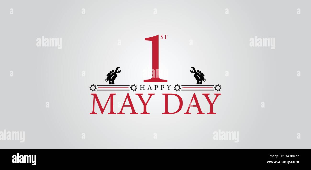 May Day Festivities A Time for Celebration and Unity Stock Vector