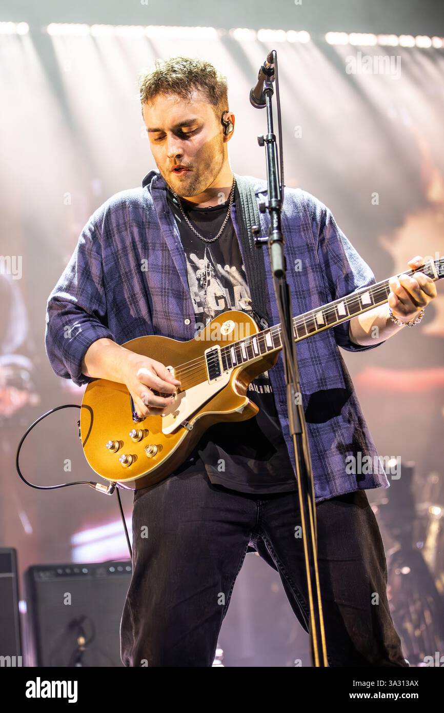 Bergamo Italy. 13th mar 2025. The English singersongwriter SAM FENDER