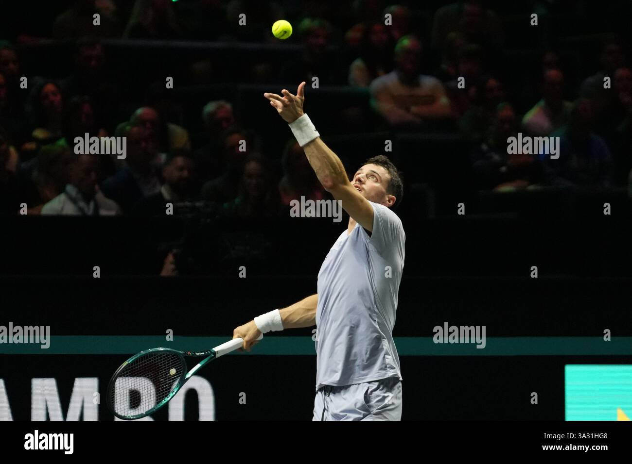 during the ABN AMRO Open 2025, ATP 500 Tennis event on 4 January 2025 ...