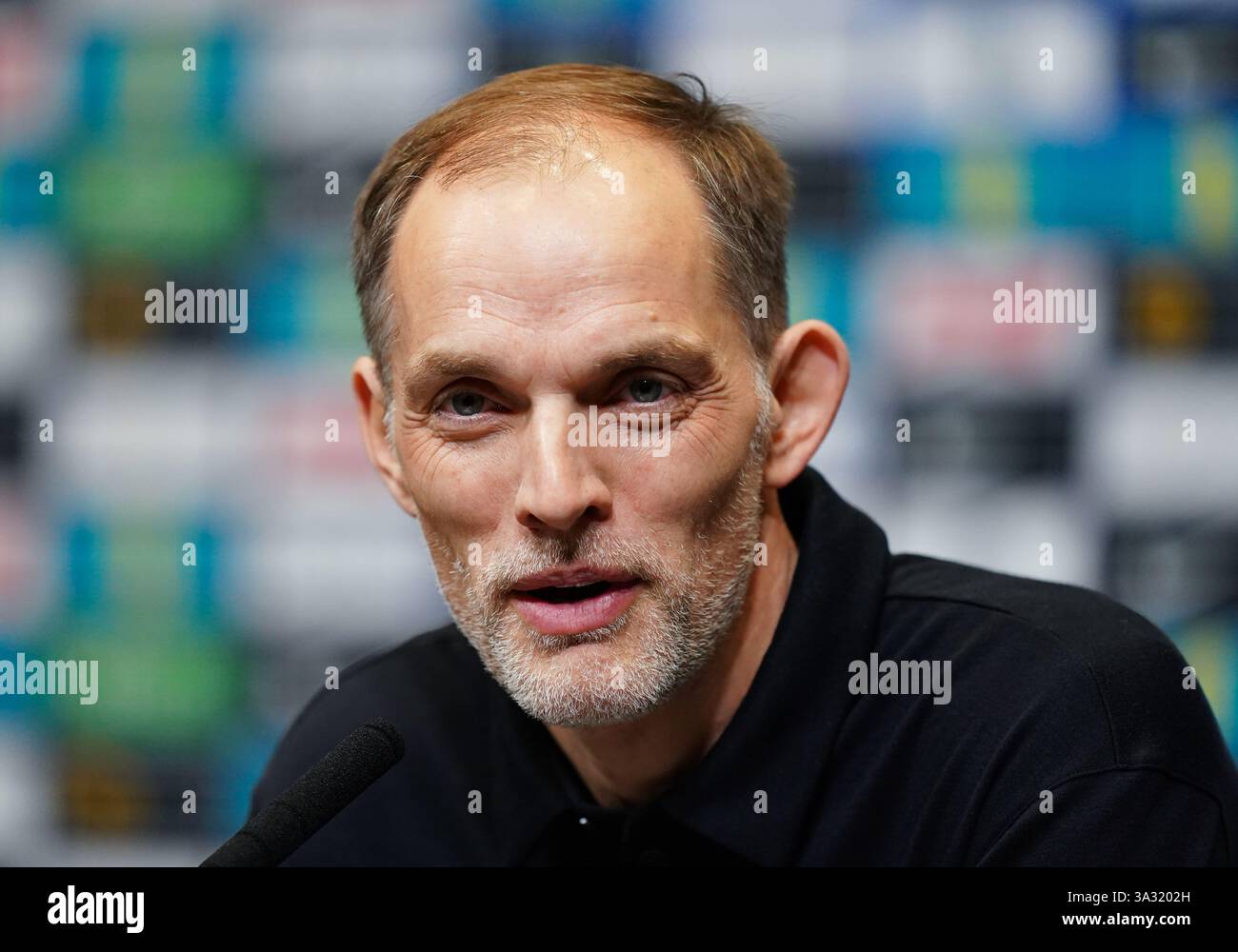 England manager Thomas Tuchel during the squad announcement at Wembley ...