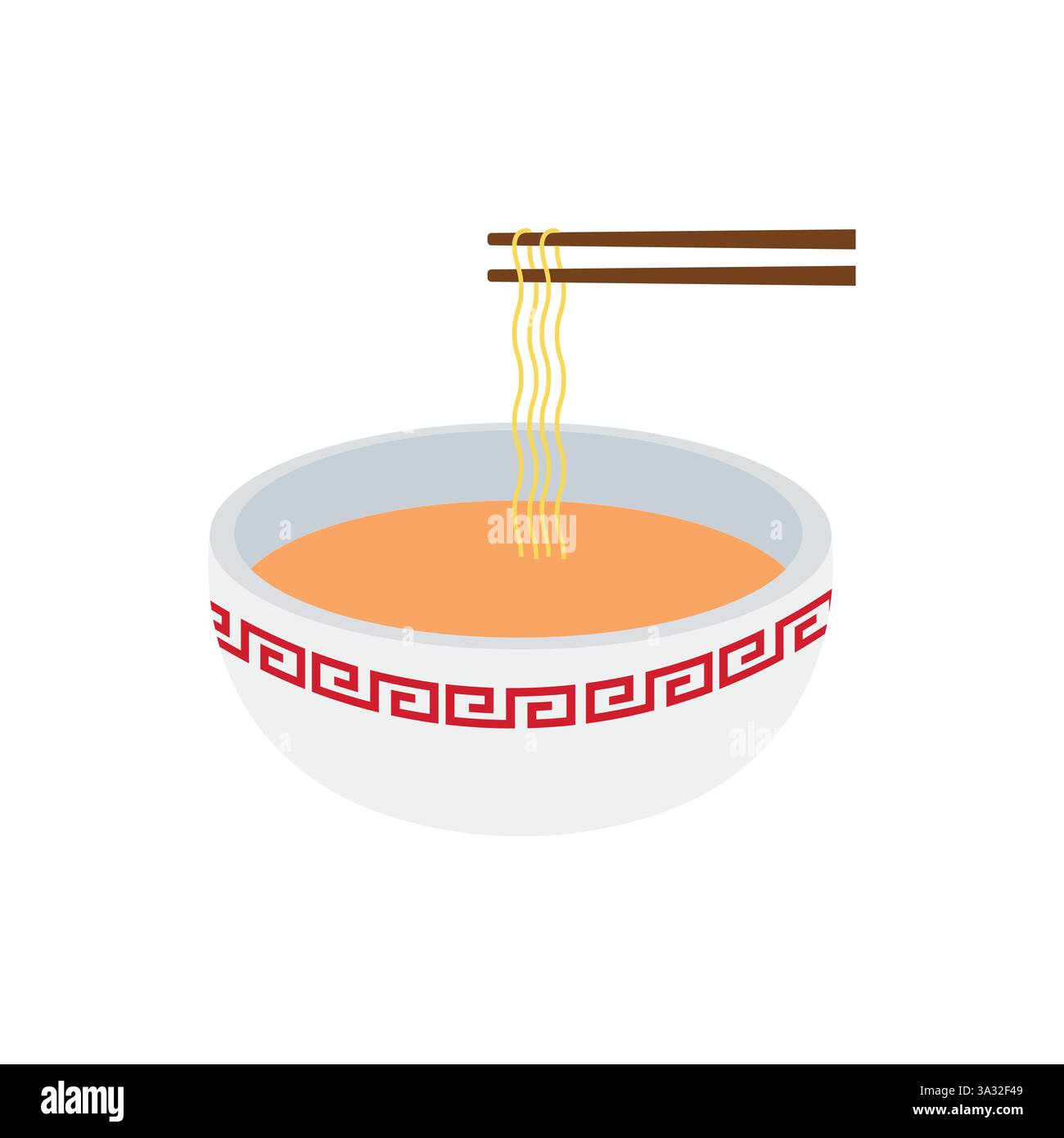 noodle soup food chopsticks bowl emoji symbol sign icon vector ...