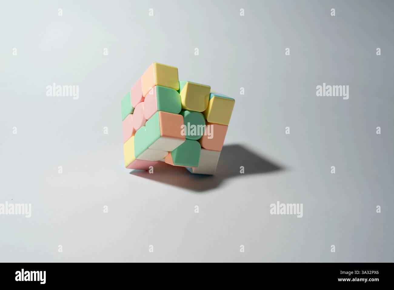 Charming soft color rubik's game Stock Photo