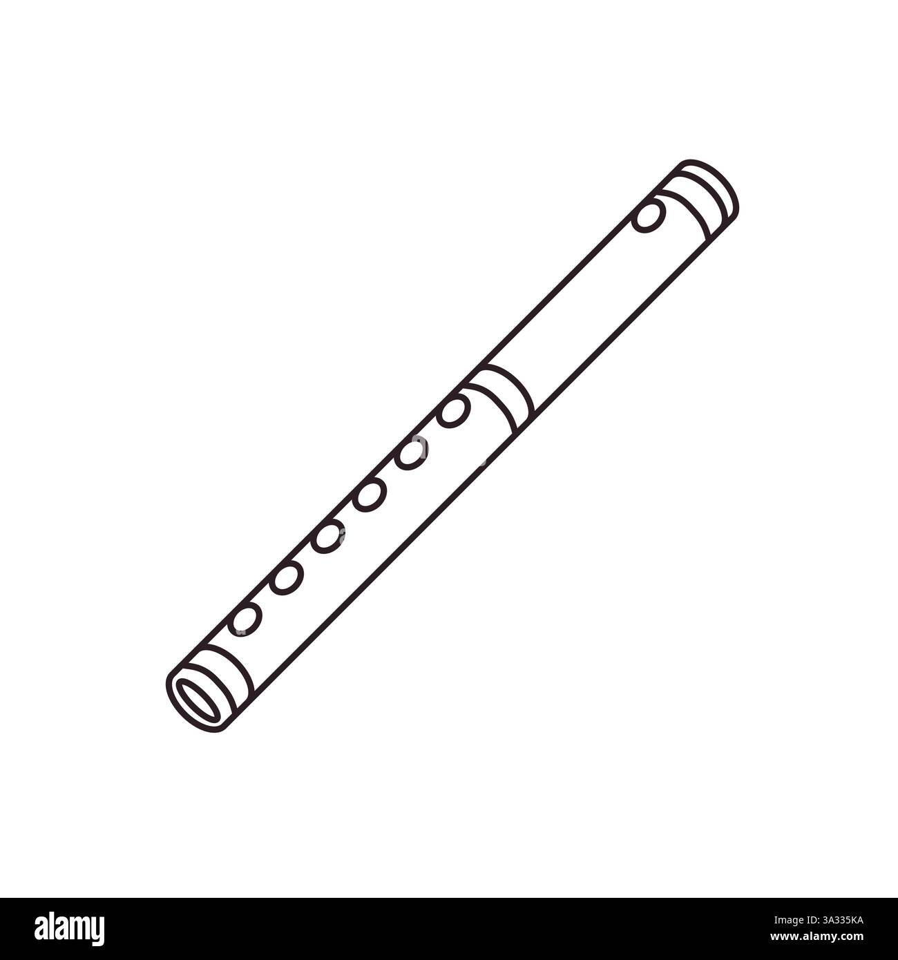 flute instrument emoji symbol sign icon vector illustration Stock ...