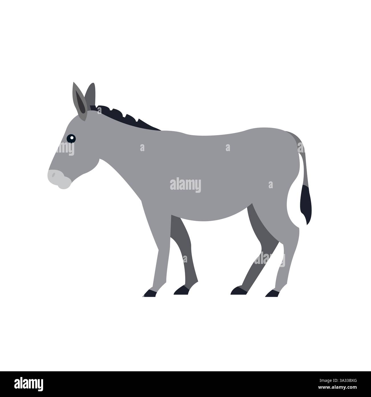 donkey animal emoji symbol sign icon vector illustration Stock Vector ...