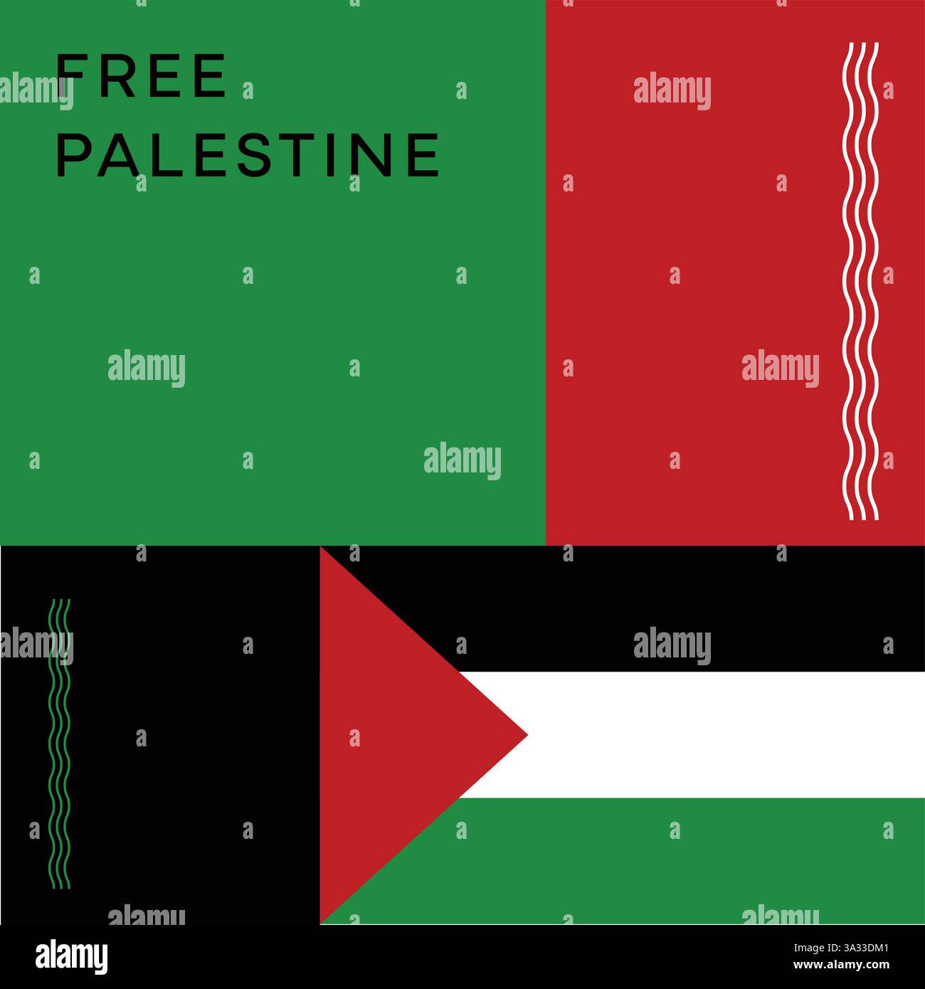 free palestine banner vector Stock Vector