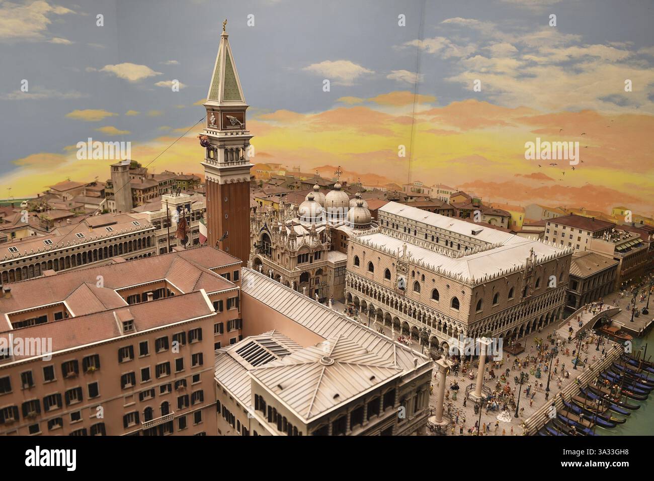 The St Mark s Tower Venice In Miniatur Wunderland Hamburg Germany the-st-mark-s-tower-venice-in-miniatur-wunderland-hamburg-germany
