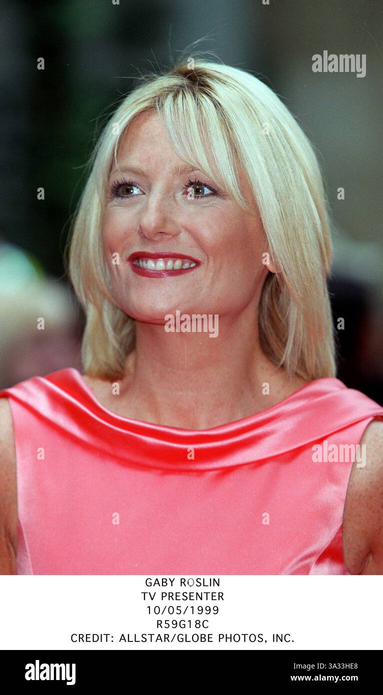 Tv presenter gaby roslin hi-res stock photography and images - Page 2 -  Alamy
