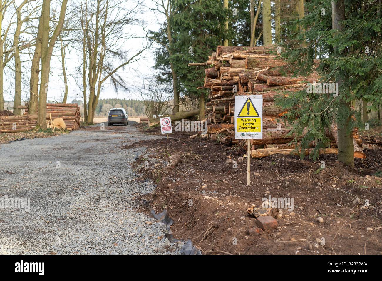 WarnH121 - Tree Felling In Progress