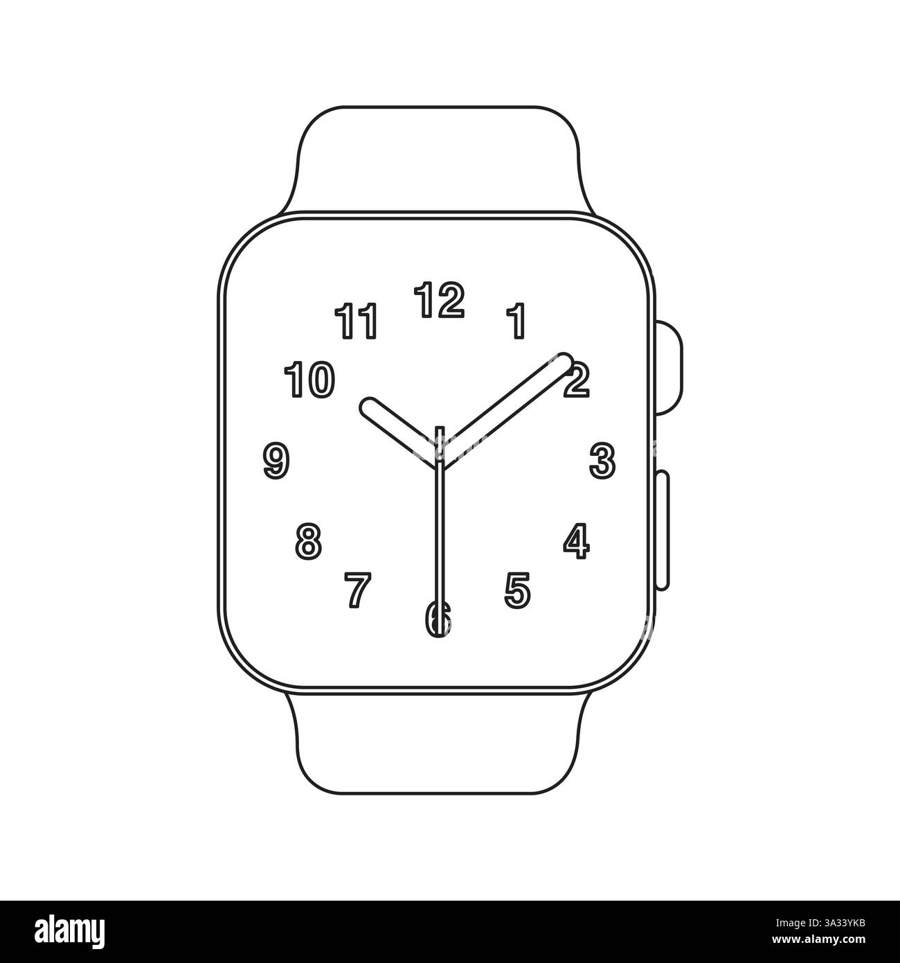 watch clock tech smart emoji symbol sign icon vector illustration Stock ...