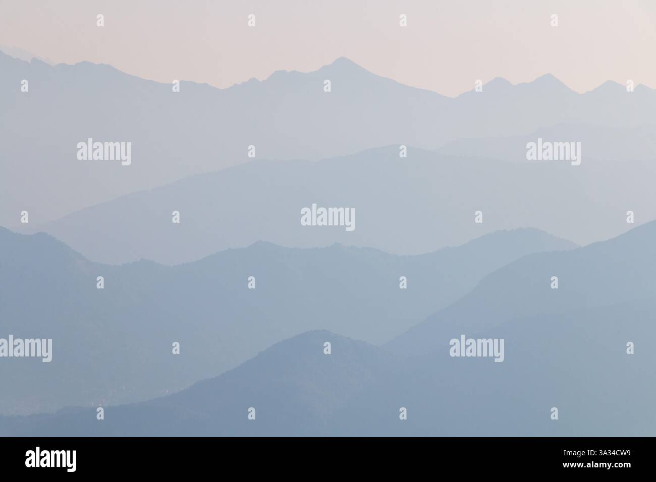 gradient mountain landscape ideal as a background Stock Photo