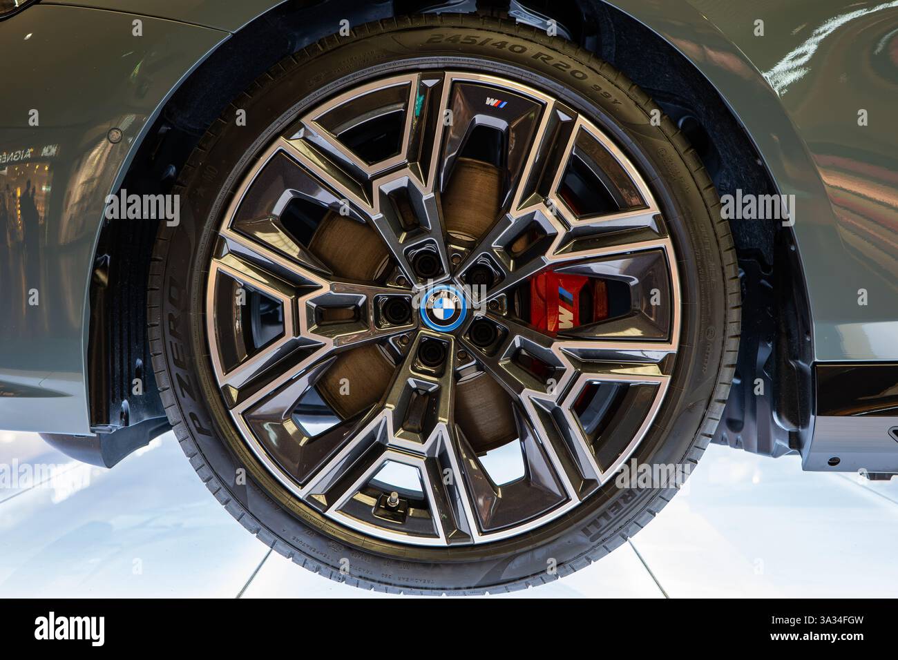 07.03.2025 , Munich International Airport, Germany. 2025 BMW i5 G60 ...
