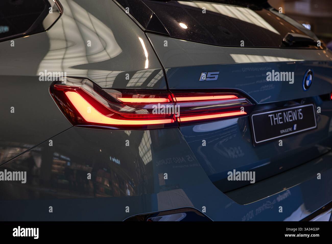 07.03.2025 , Munich International Airport, Germany. 2025 BMW i5 G60 ...