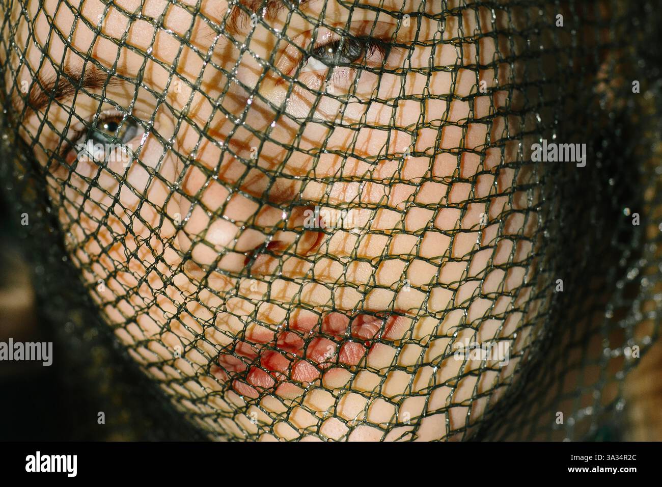 Human face close up mystery hi-res stock photography and images - Alamy