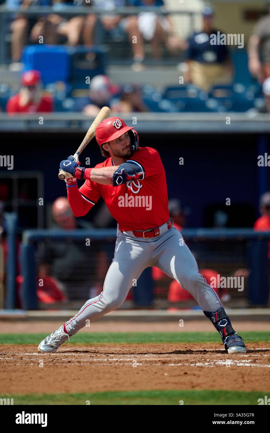 Washington Nationals Dylan Crews (3) at bat during an MLB Spring ...