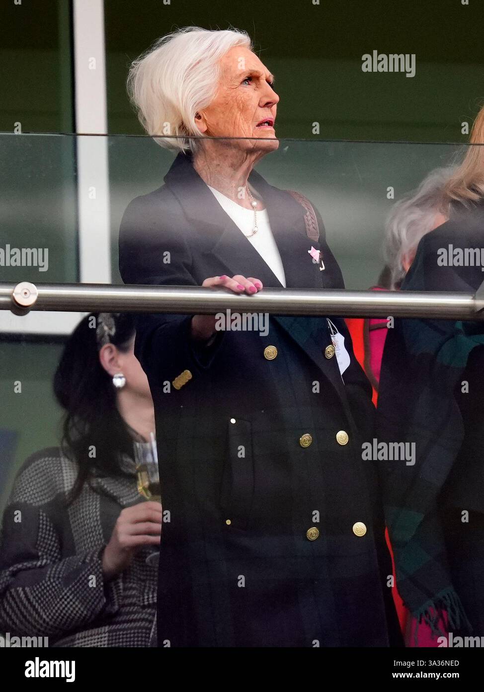 Mary Berry on day four of the 2025 Cheltenham Festival at Cheltenham