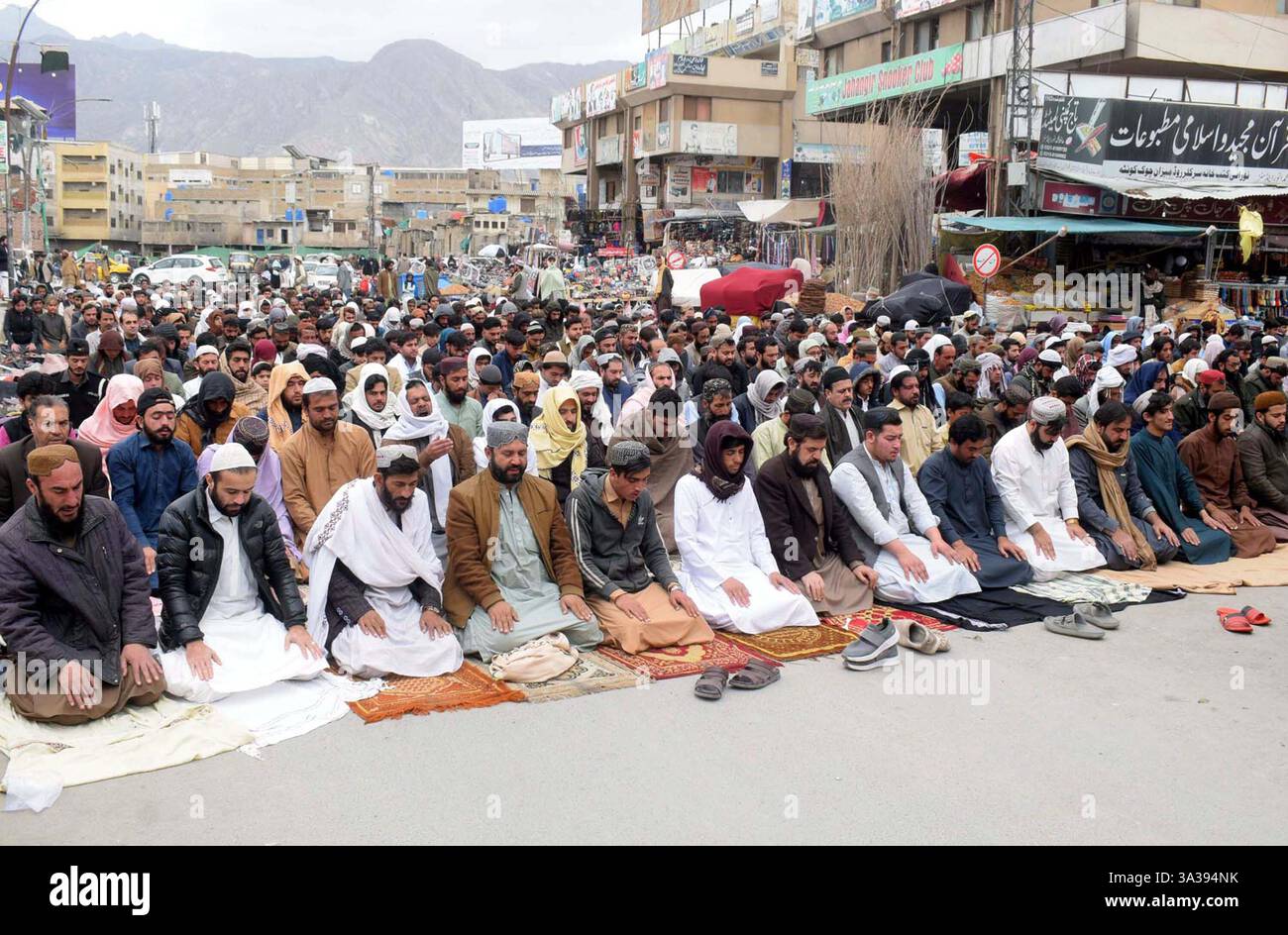 Faithfull Muslims are performing 2nd Friday Prayer of the Holy Month of ...