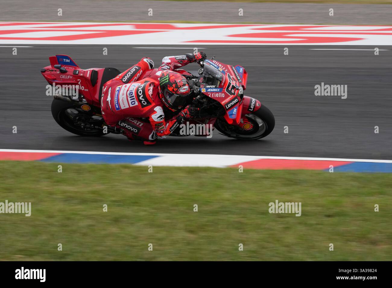 Italy's Francesco Bagnaia of Ducati Lenovo Team drives during a MotoGP ...