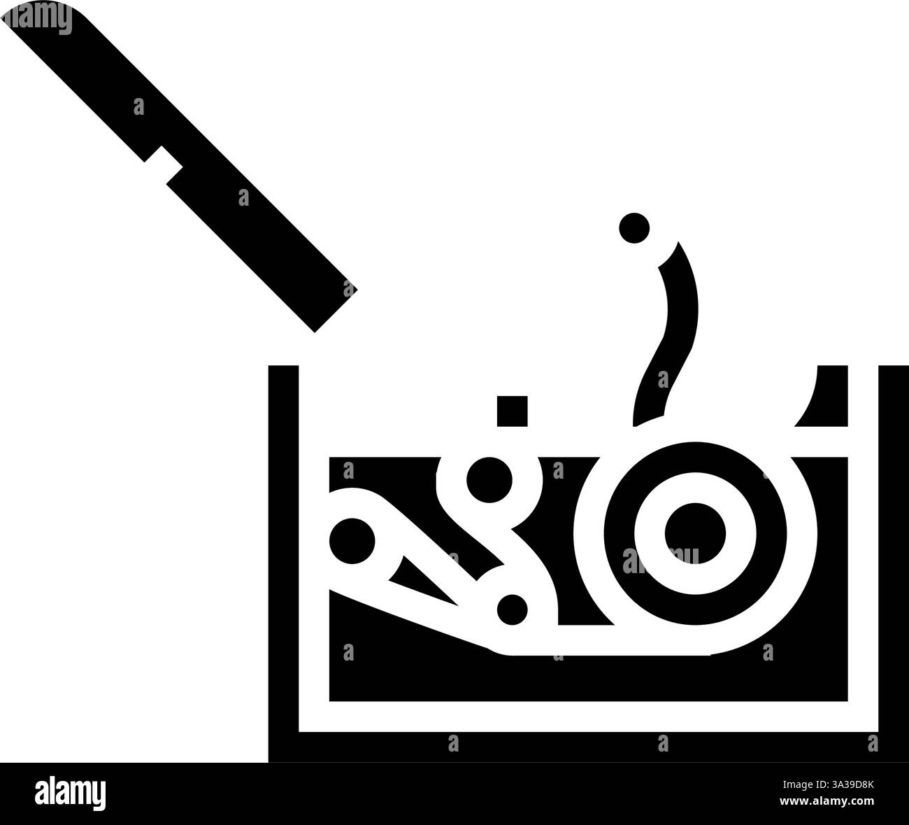 cotton gin industry glyph icon vector illustration Stock Vector Image ...