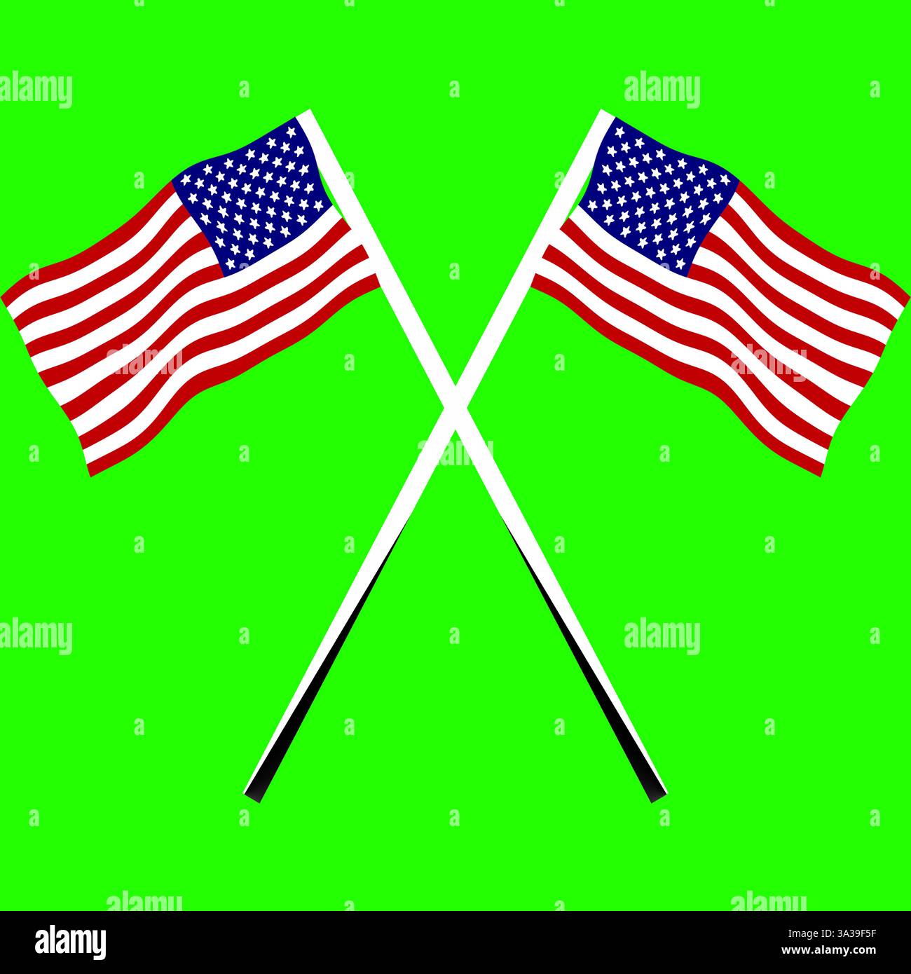 Crossed at their flagpole hi res stock photography and images Alamy
