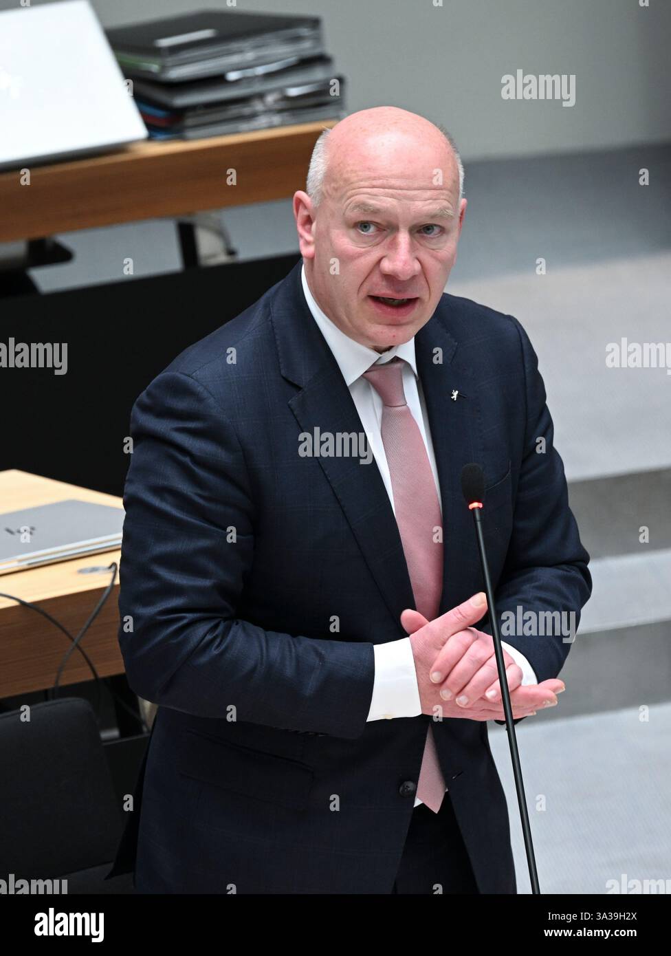 Berlin Germany 13th Mar 2025 Kai Wegner CDU Governing Mayor Of 