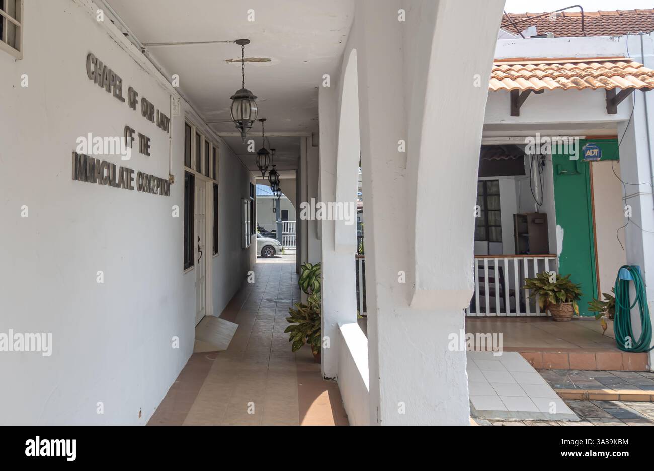 Capella Nossa Senhora de Consengsang, Melaka Malaysia, Chapel of of Our Lady of the Immaculate Conception Stock Photo