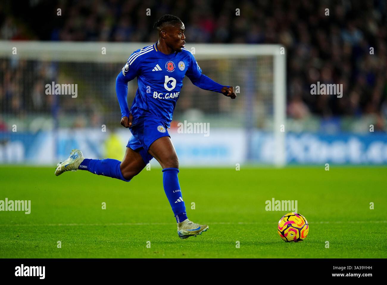 Fatachu Leicester City's Abdul Fatawu during the Premier League match at the ...