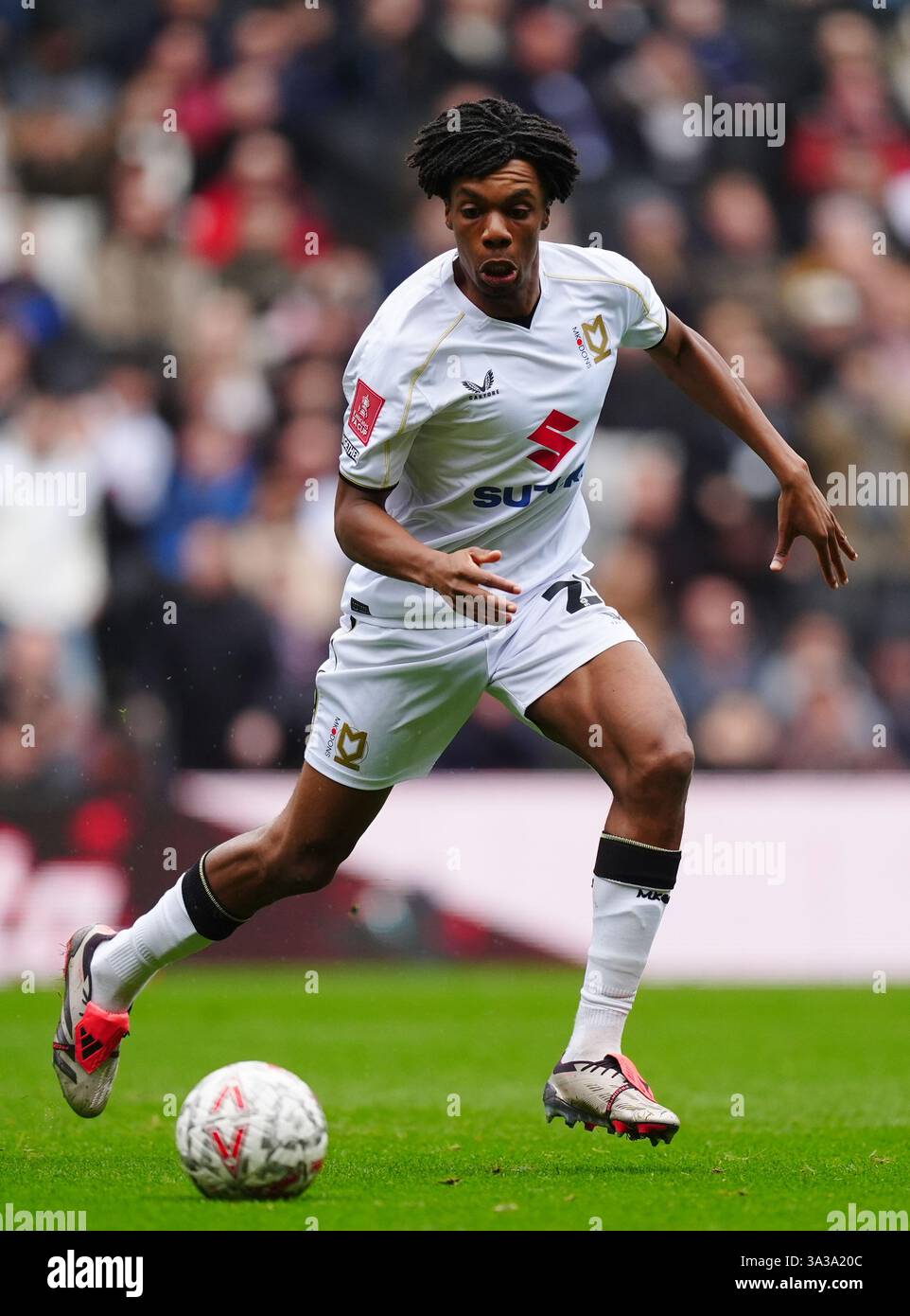 Milton Keynes Dons' Kane Thompson-Sommers during the Emirates FA Cup ...